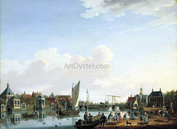  Isaak Ouwater Ouderkerk, near Amsterdam - Art Print