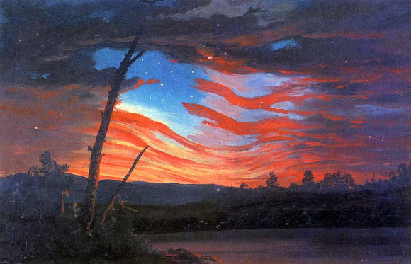  Frederic Edwin Church Our Banner in the Sky - Art Print