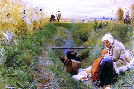  Anders Zorn Our Daily Bread - Art Print