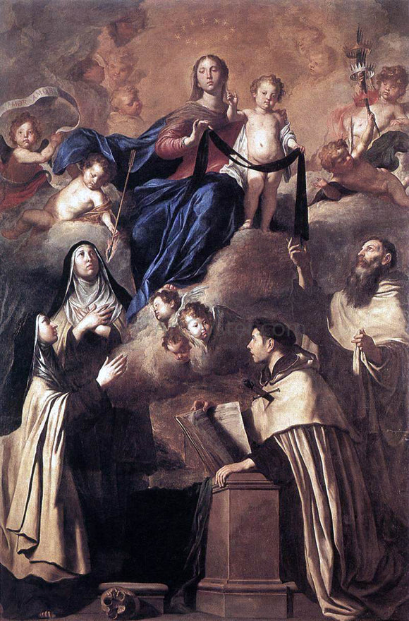  Pietro Novelli Our Lady of Mount Carmel - Art Print