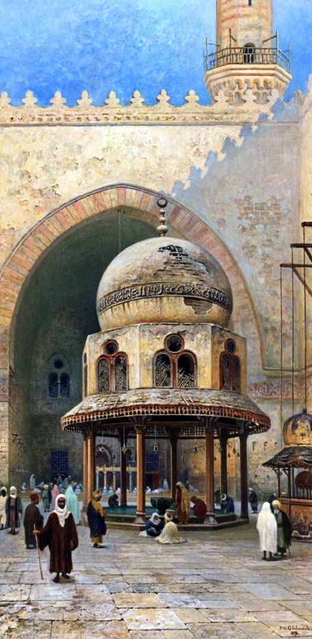  Frans Wilhelm Odelmark Outside the Mosque - Art Print