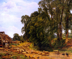  Benjamin Williams Leader Outskirts of a Farm - Art Print