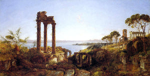  Jasper Francis Cropsey Overlooking the Bay of Naples - Art Print