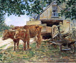  Theodore Robinson Oxen - Art Print