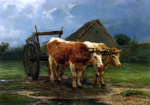  Rosa Bonheur Oxen Pulling a Cart - Art Print