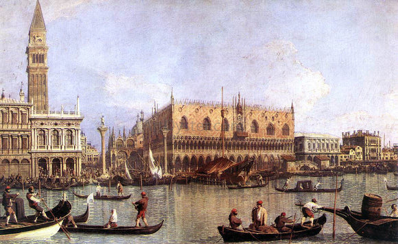  Canaletto Palazzo Ducale and the Piazza di San Marco - Art Print