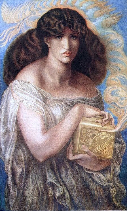  Dante Gabriel Rossetti Pandora - Art Print