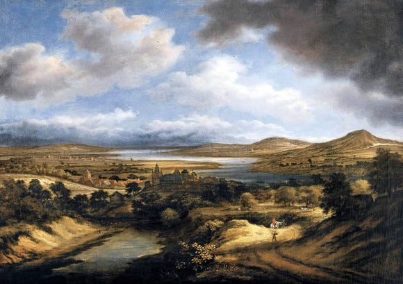  Philips Koninck Panoramic River Landscape - Art Print