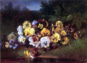  Benjamin Champney Pansies - Art Print