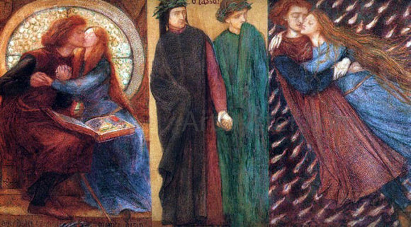  Dante Gabriel Rossetti Paolo and Francesca da Rimini - Art Print