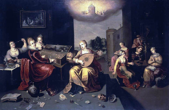  II Hieronymus Francken Parable of the Wise and Foolish Virgins - Art Print