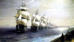  Ivan Constantinovich Aivazovsky Parade of the Black Sea Fleet in 1849 - Art Print