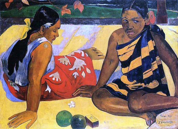  Paul Gauguin Parau api (also known as What News) - Art Print