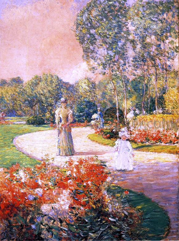  Frederick Childe Hassam Parc Monceau, Paris - Art Print