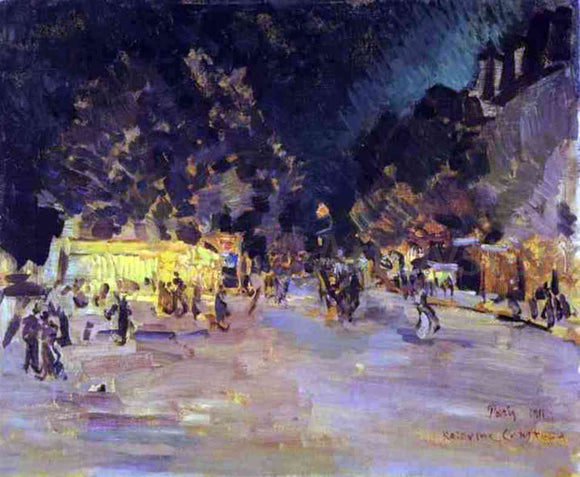  Constantin Alexeevich Korovin Paris at Night - Art Print