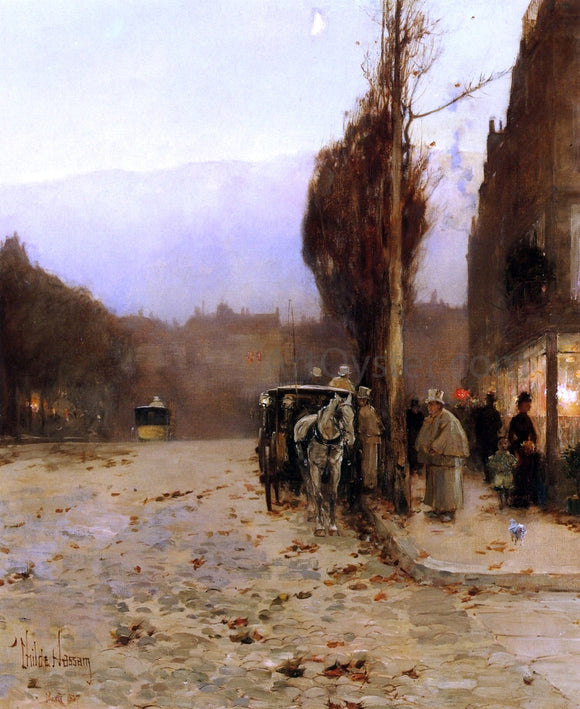  Frederick Childe Hassam Paris at Twilight - Art Print