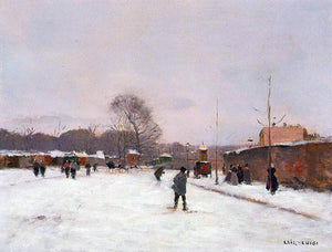  Luigi Loir Paris in Winter - Art Print