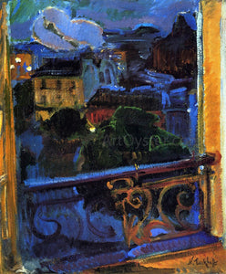  Nicolas Tarkhoff Paris, Montparnasse at Night - Art Print