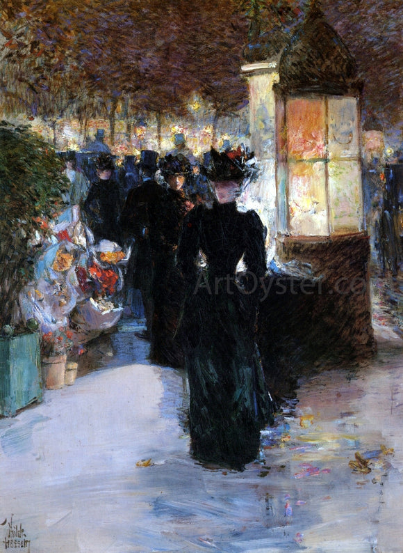  Frederick Childe Hassam Paris Nocturne - Art Print