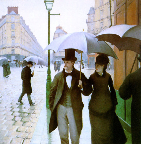  Gustave Caillebotte Paris Street - Art Print