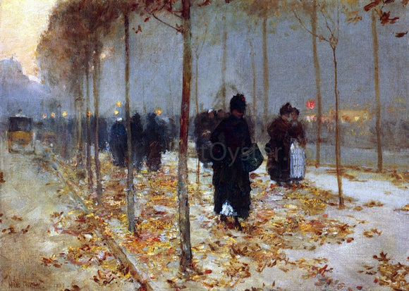  Frederick Childe Hassam Paris Street - Art Print