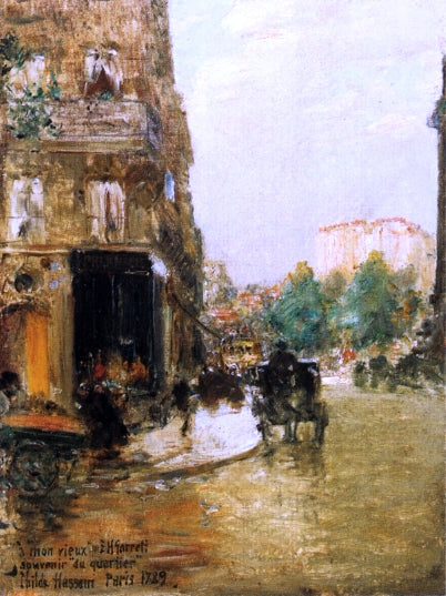  Frederick Childe Hassam Paris Street Scene - Art Print