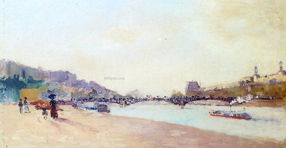  Albert Lebourg Paris, the Seine and the Pont des Saint-Peres, with the Louvre - Art Print