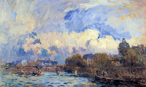  Albert Lebourg Paris, the Seine at Pont des Arts and the Institute - Art Print