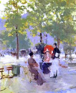  Constantin Alexeevich Korovin A Parisian Cafe - Art Print