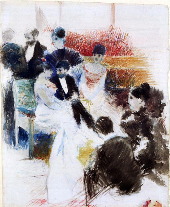  Jean-Louis Forain Parisian Salon - Art Print