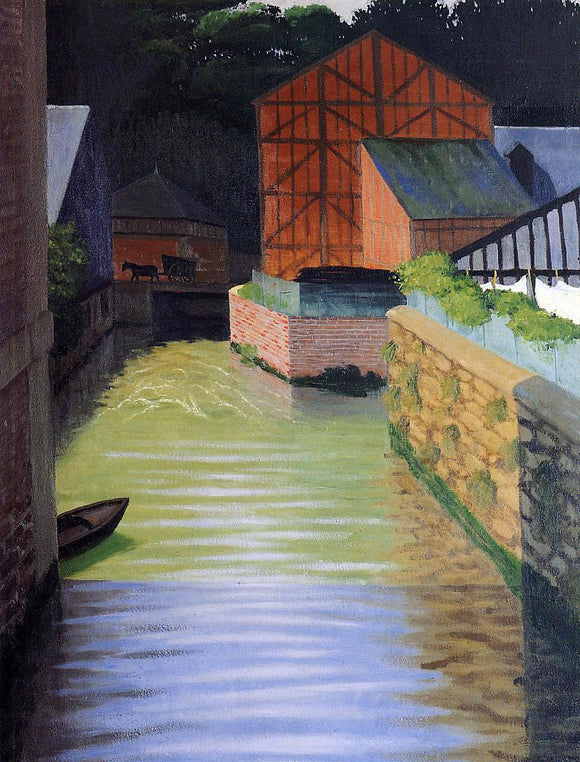  Felix Vallotton Part of the Town of Pont-Audemer - Art Print