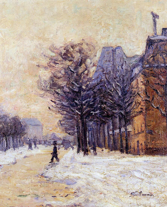  Armand Guillaumin Passers-by in Paris in Winter - Art Print