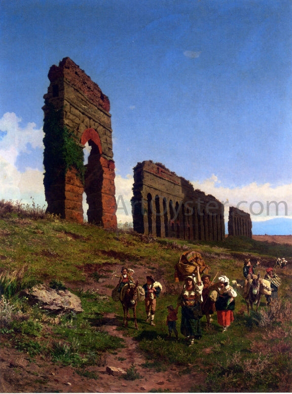  Pietro Barucci Passing by the Ruins - Art Print