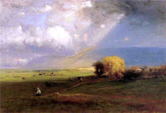  George Inness Passing Clouds (also known as Passing Shower) - Art Print