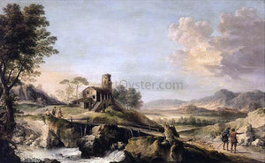  Jean-Baptiste Lallemand Pastoral Landscape with Figures - Art Print