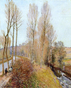  Alfred Sisley Path Along the Loing Canal - Art Print