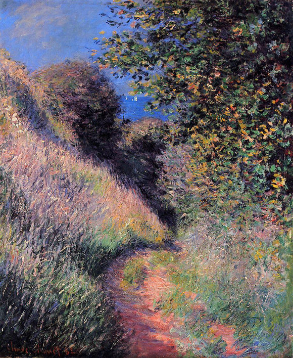  Claude Oscar Monet A Path at Pourville - Art Print