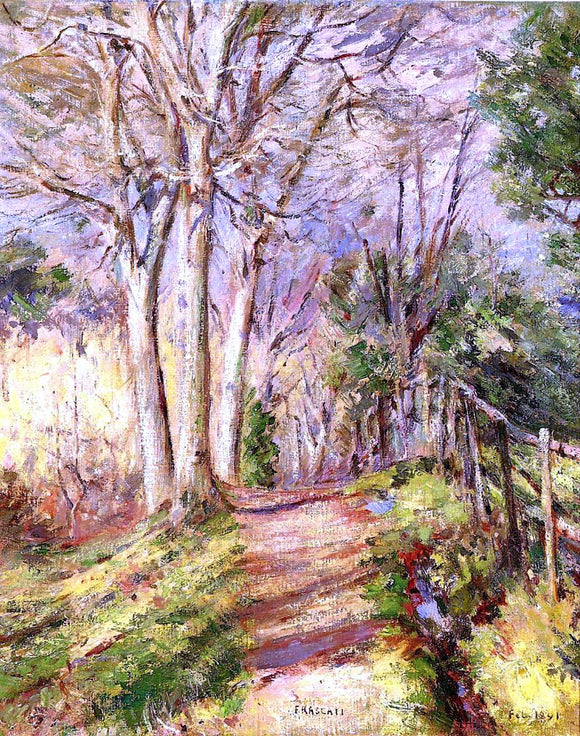  Theodore Robinson Path in Frascati - Art Print