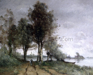 Paul Desire Trouillebert Path on the Banks of the Seine - Art Print