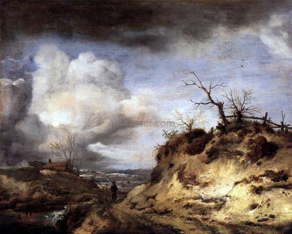  Philips Wouwerman Path Through the Dunes - Art Print
