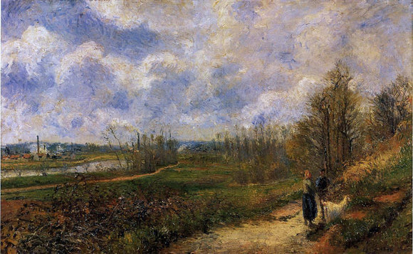  Camille Pissarro Path to Le Chou, Pontoise - Art Print