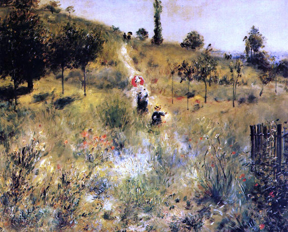  Pierre Auguste Renoir Path Winding through the High Grass - Art Print