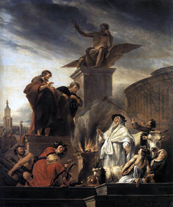  Nicolaes Berchem Paul and Barnabas at Lystra - Art Print
