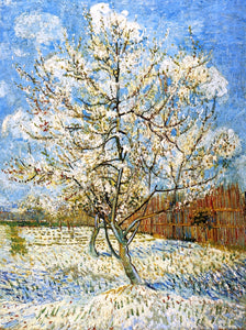  Vincent Van Gogh Peach Trees in Blossom - Art Print