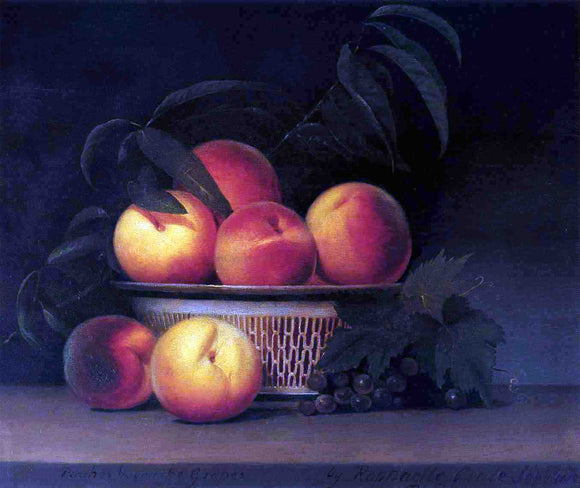  Raphaelle Peale Peaches and Unripe Grapes - Art Print