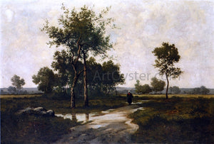  Leon Richet Peasant in a Landscape - Art Print