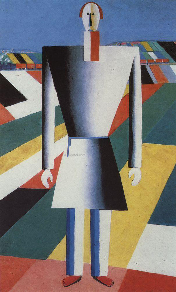  Kazimir Malevich Peasant in the Fields - Art Print
