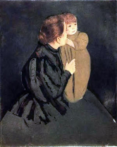  Mary Cassatt Peasant Mother and Child - Art Print