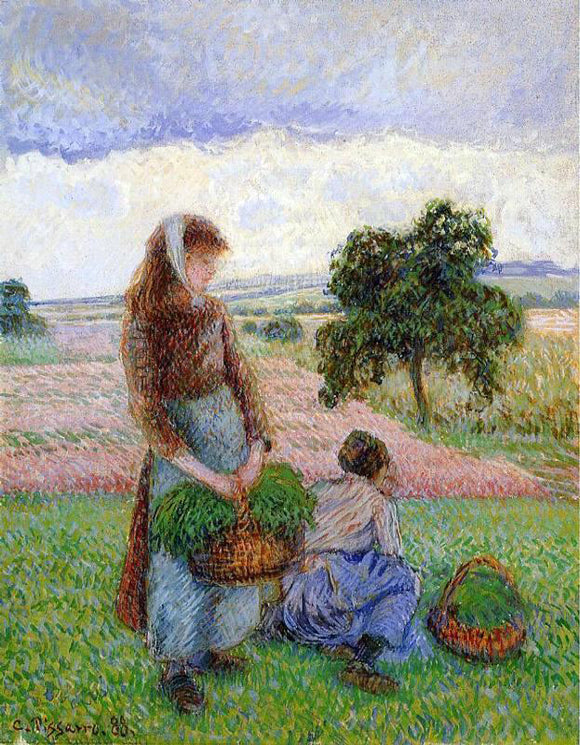  Camille Pissarro Peasant Woman Carrying a Basket - Art Print