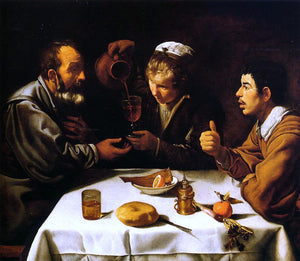  Diego Velazquez Peasants at a Table - Art Print